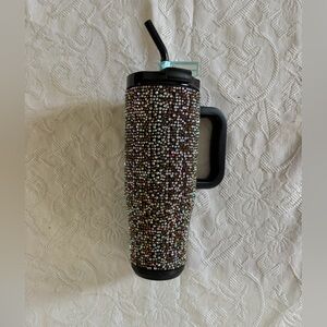 Simply Southern Bejeweled 40 oz Tumbler - Black and Multicolor. Never used